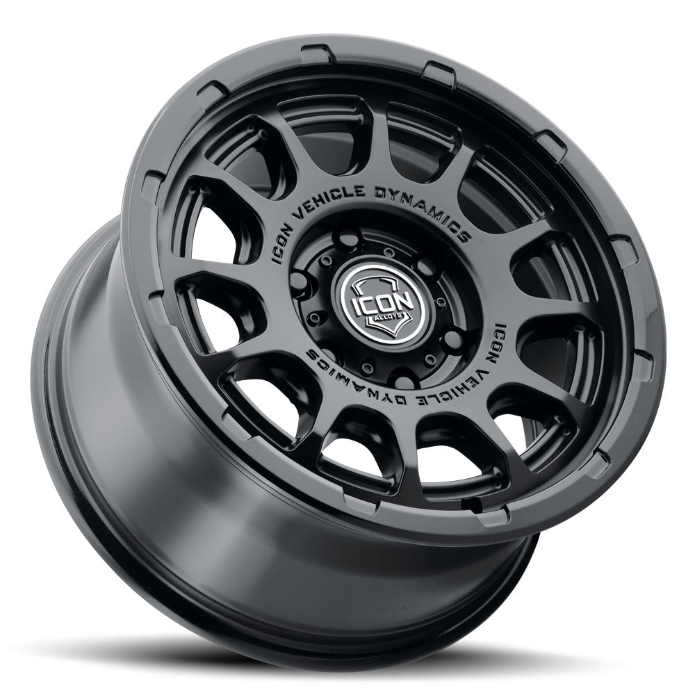 ICON Alloys Rancho, Double Black, 17 x 8.5 / 6 x 135, 6mm Offset, 5" Backspace