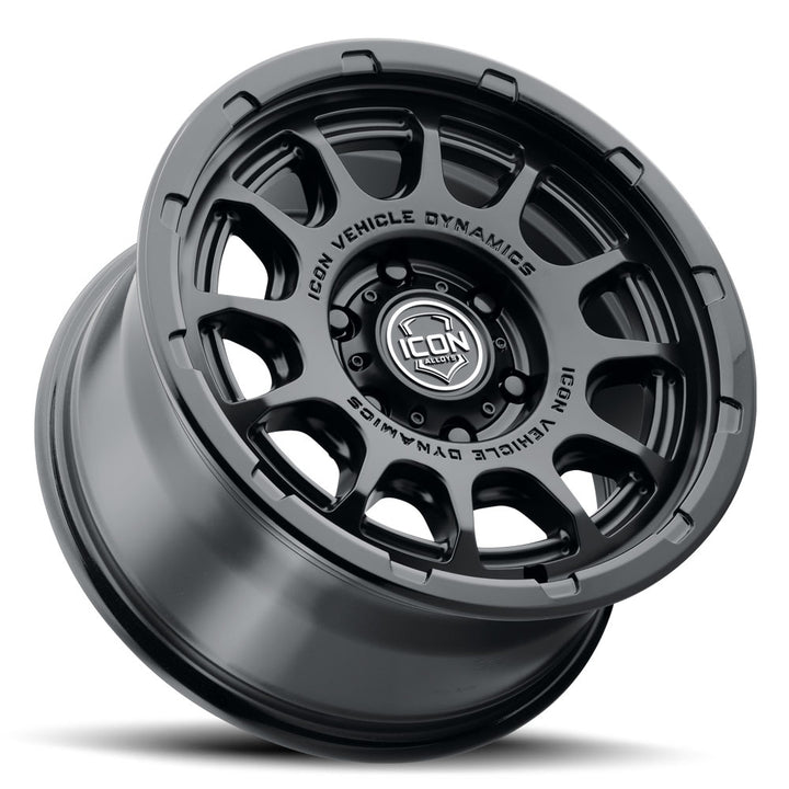 ICON Alloys Rancho, Double Black, 17 x 8.5 / 6 x 135, 6mm Offset, 5" Backspace