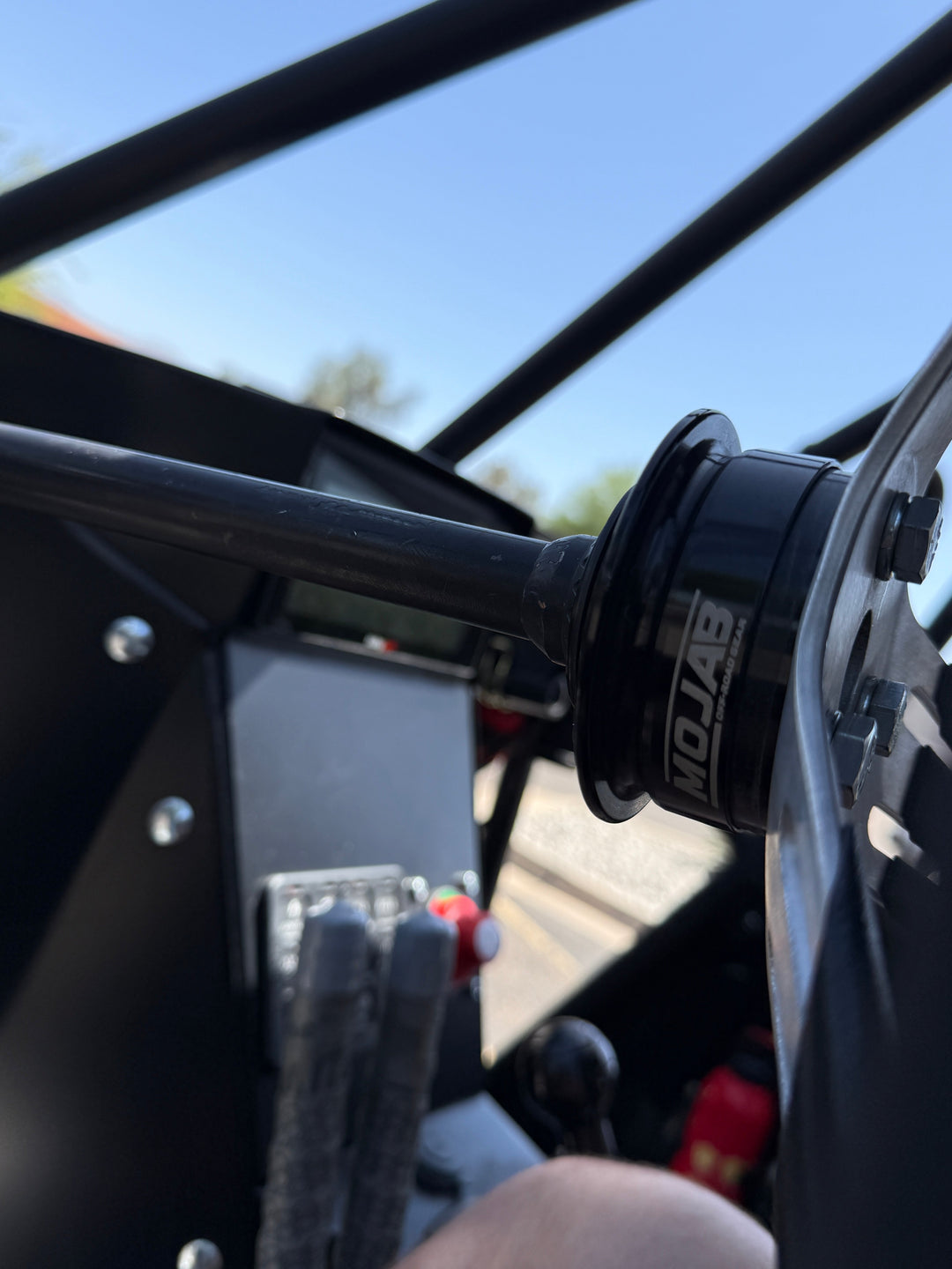MOJAB 13" Aluminum Steering Wheel – 3-Bolt Pattern (Extended coating spokes)