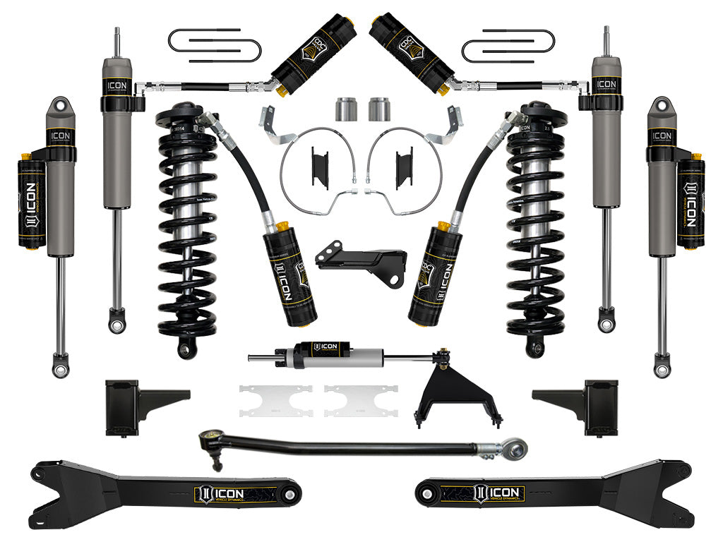 ICON 2023-2026 Ford F-250/F-350 Super Duty 4WD, 4-5.5" Lift, Stage 7 Coilover Conversion System w/ Radius Arms