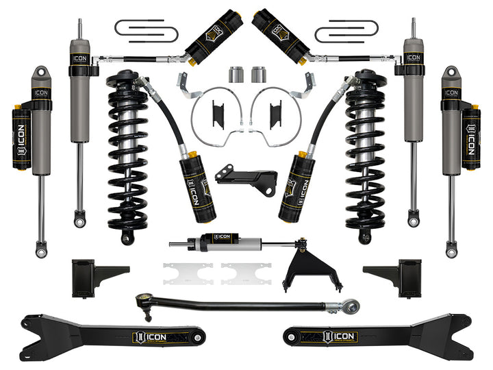 ICON 2023-2026 Ford F-250/F-350 Super Duty 4WD, 4-5.5" Lift, Stage 7 Coilover Conversion System w/ Radius Arms