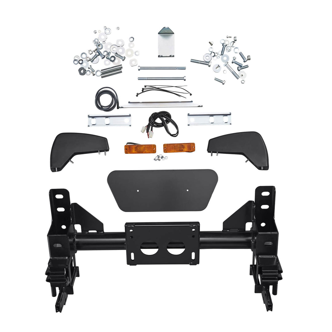 ARB Combination Bumper for Toyota Land Cruiser 1998-2001 - Steel Satin Finish with Tow Points and Winch Compatibility