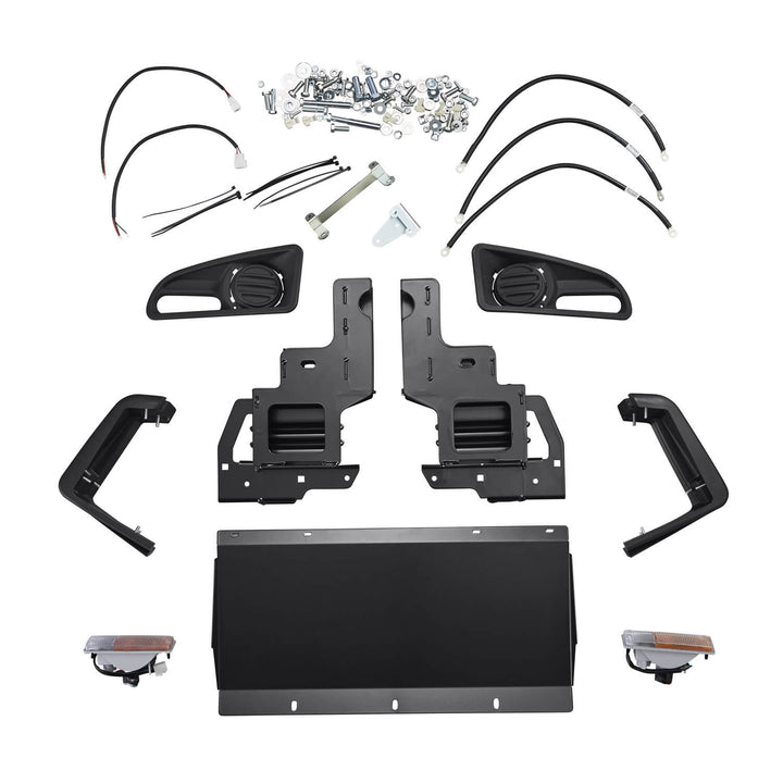 ARB 3413190 Steel Winch Bumper for Toyota Land Cruiser — Satin Black Finish