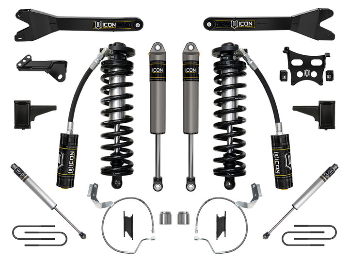 ICON 2023-2026 Ford F-250/F-350 Super Duty 4WD, 4-5.5" Lift, Stage 3 Coilover Conversion System w/ Radius Arms