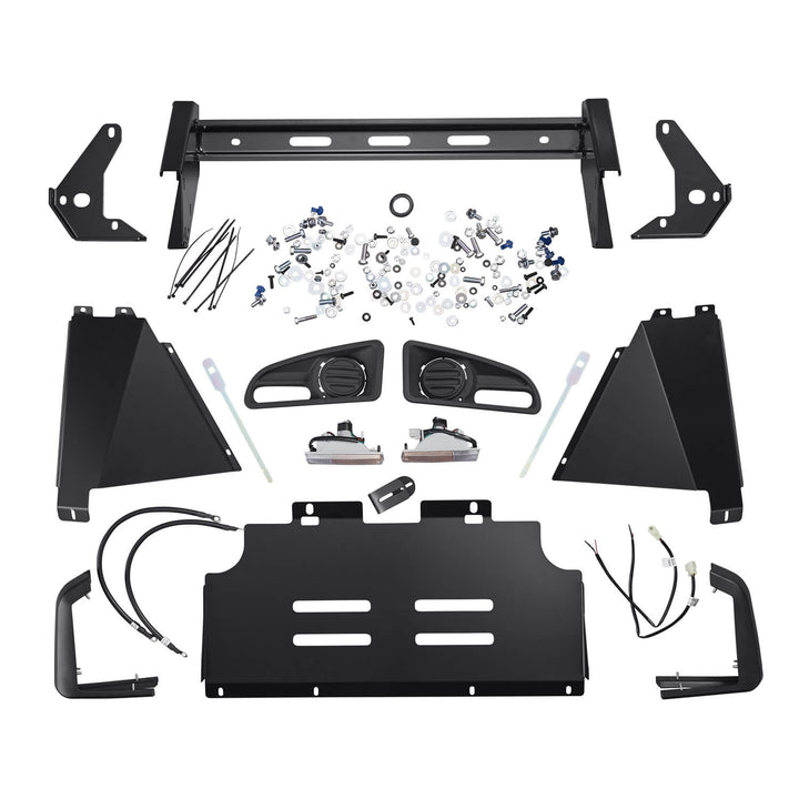 ARB Combination Bumper 3421530 for Toyota 4Runner - Satin Steel Winch Compatible with Tow Points