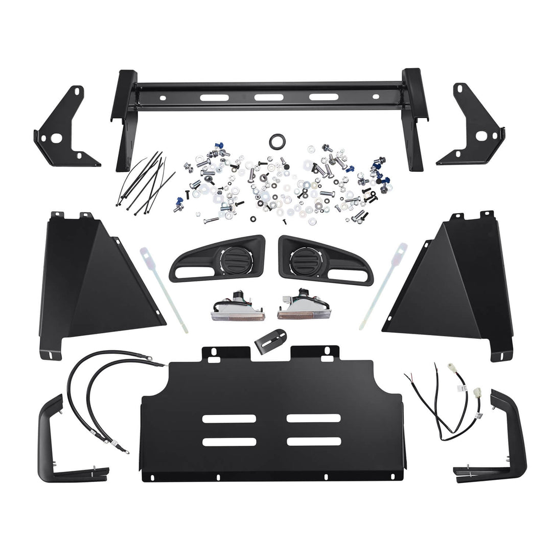 ARB 3421530B Combination Bumper for Toyota 4Runner – Steel, Satin Finish, Winch Compatible
