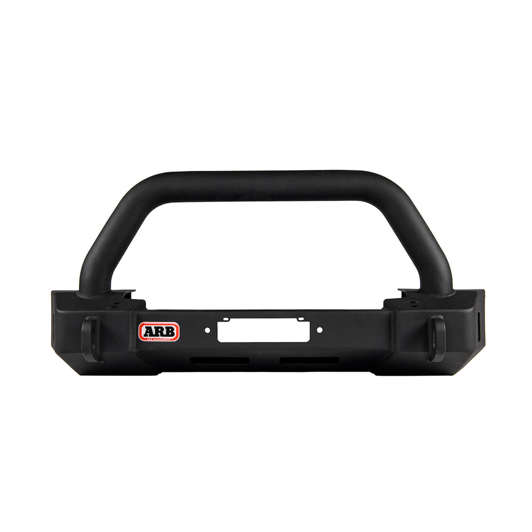 ARB 3450450 Stubby Bumper for Jeep Wrangler and Gladiator – Off-Road Winch Mount with Recovery Points