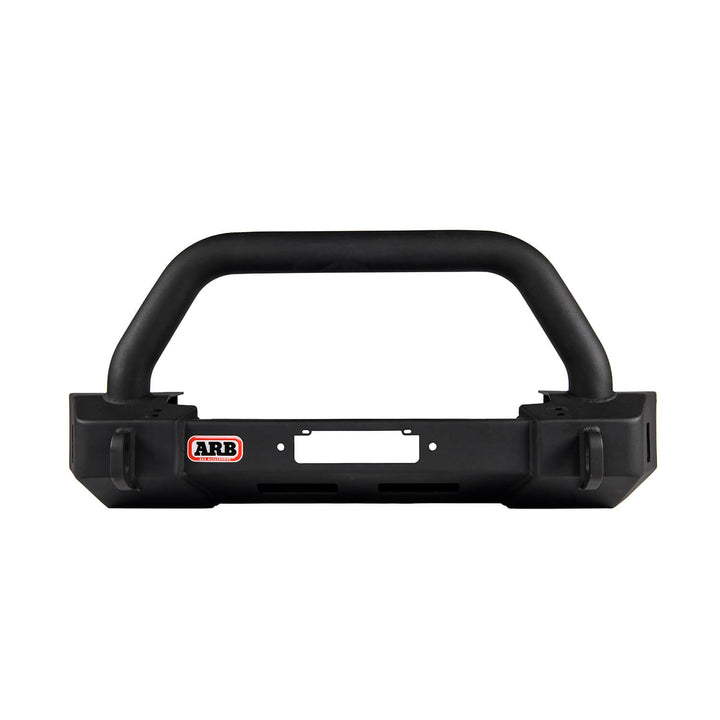 ARB 3450450 Stubby Bumper for Jeep Wrangler and Gladiator – Off-Road Winch Mount with Recovery Points