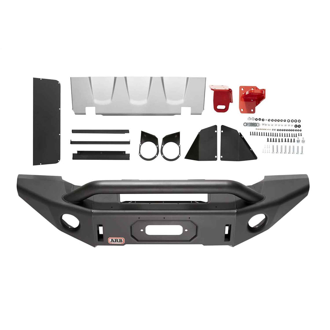 ARB Bondi Winch Bumper for Jeep Wrangler and Gladiator – Steel, Textured Finish