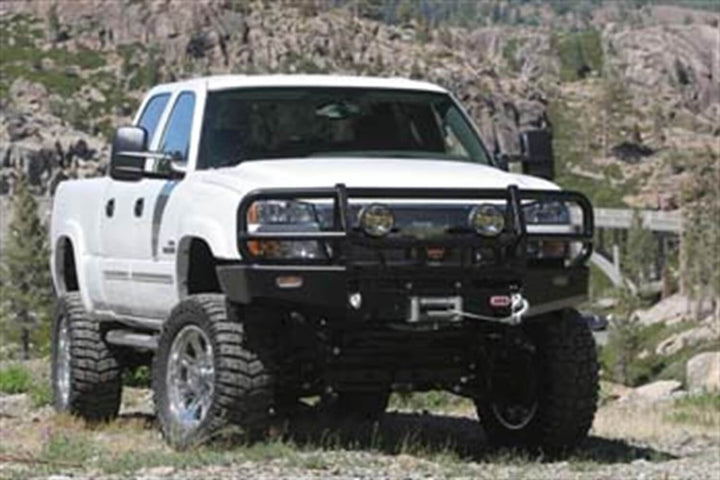 ARB Combination Bumper for Chevrolet Silverado and Avalanche 2004-2006 - Steel, Satin Finish, Winch Compatible