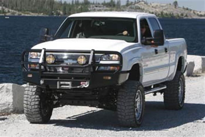 ARB Combination Bumper for Chevrolet Silverado and Avalanche 2004-2006 - Steel, Satin Finish, Winch Compatible