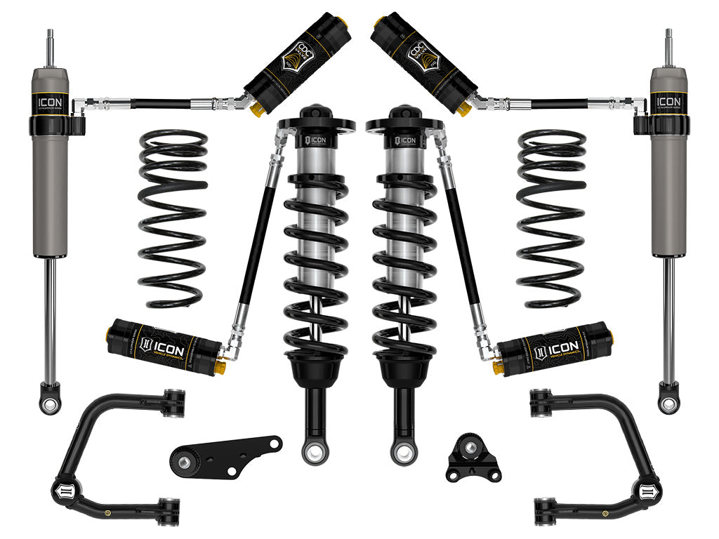 ICON 2024-2026 Toyota Tacoma 1.25-3" Lift, Stage 5 Suspension System, Tubular, Triple Rate Rear Springs