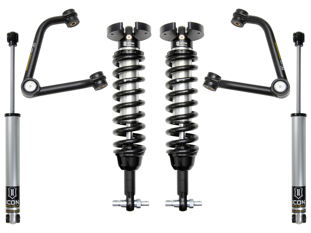 ICON 2019-2026 Chevrolet Silverado 1500/GMC Sierra 1500, 1.5-3.5" Lift, Stage 2 Suspension System, Tubular