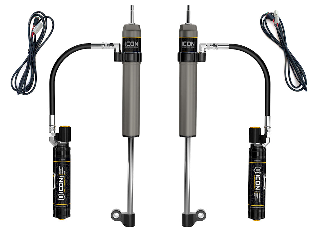 ICON 2005-2023 Toyota Tacoma, Rear, V.S. 2.5 Aluminum Series RXT Shock Absorbers, Remote Reservoir w/ CDEV, Pair