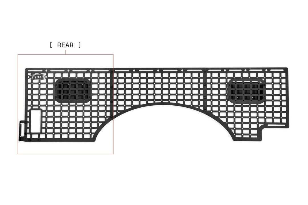 2023-2026 Ford Super Duty Bed Side Molle Panels Passenger Full Kit