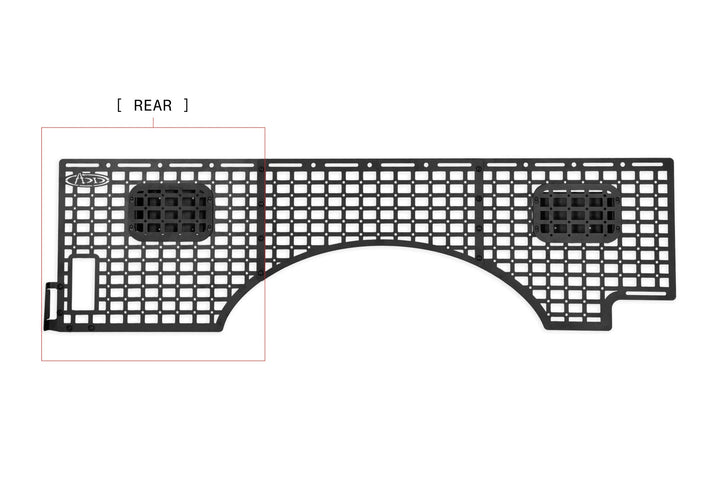 2023-2026 Ford Super Duty Bed Side Molle Panels Passenger Full Kit