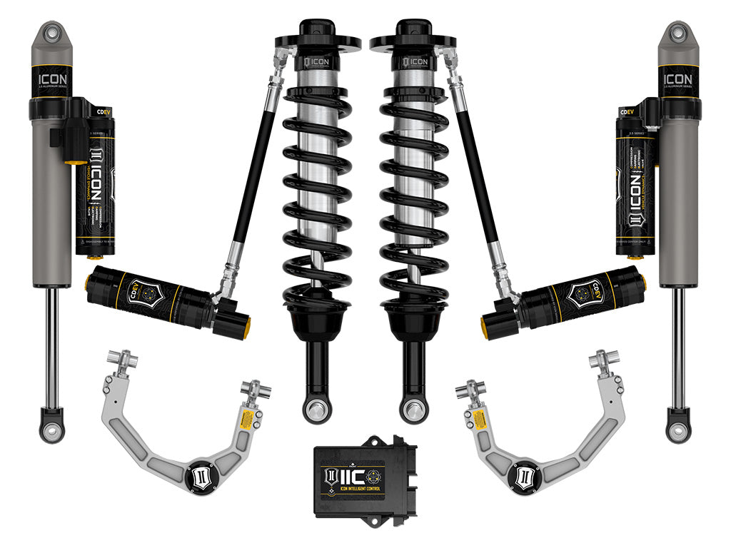 ICON 2021-2026 Ford F-150 4WD, 2.75-3.5" Lift, Stage 5 Suspension System, Billet