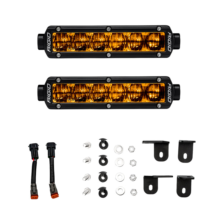 RIGID Industries 37201 6-Inch SR-Series Selective Yellow Fog Light Kit for Toyota Tundra 2022+