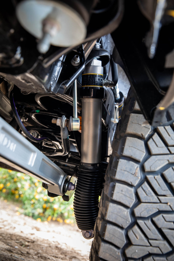 ICON 2024-2026 Toyota Tacoma, 0-1” Lift, Rear, V.S. 2.5 Aluminum Series Shock Absorbers, Remote Reservoir w/ CDCV, Pair