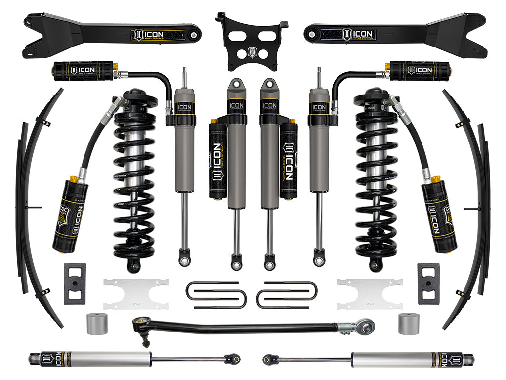 ICON 2023-2026 Ford F-250/F-350 Super Duty 4WD, 2.5-3" Lift, Stage 5 Coilover Conversion System with Radius Arms and Expansion Packs