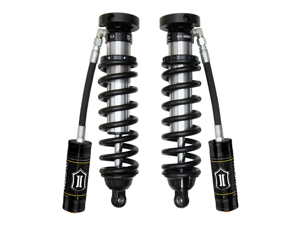 ICON 1996-2002 Toyota 4Runner, 0-3" Lift, Front, V.S. 2.5 Series Coilover Kit, Extended Travel, Remote Reservoir