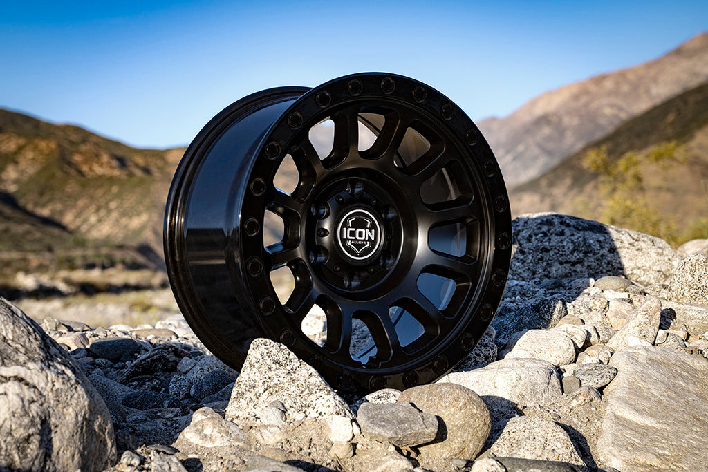 ICON Alloys Hulse, Double Black, 17 x 8.5 / 5 x 150, 25mm Offset, 5.75" BS
