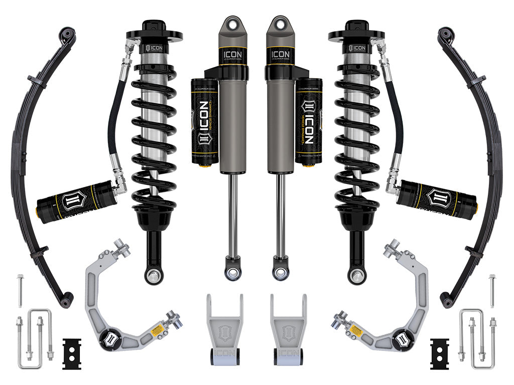 ICON 2021-2026 Ford F-150 Tremor, 2.5-3" Lift, Stage 3 Suspension System, Billet, w/ Leaf Packs