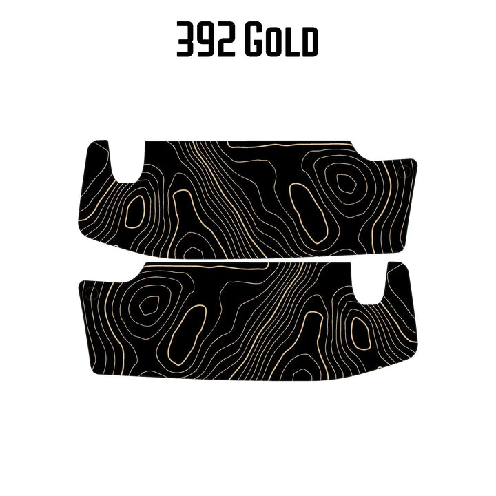 Topographic Map Sun Visor Overlays - 2018+ Wrangler JL / Gladiator JT