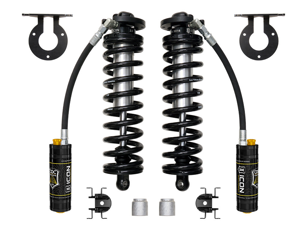 ICON 2023-2026 Ford F-250/F-350 Super Duty 4WD, 2.5-3” Lift, V.S. 2.5 Series Coilover Conversion Kit, Remote Reservoir w/ CDCV