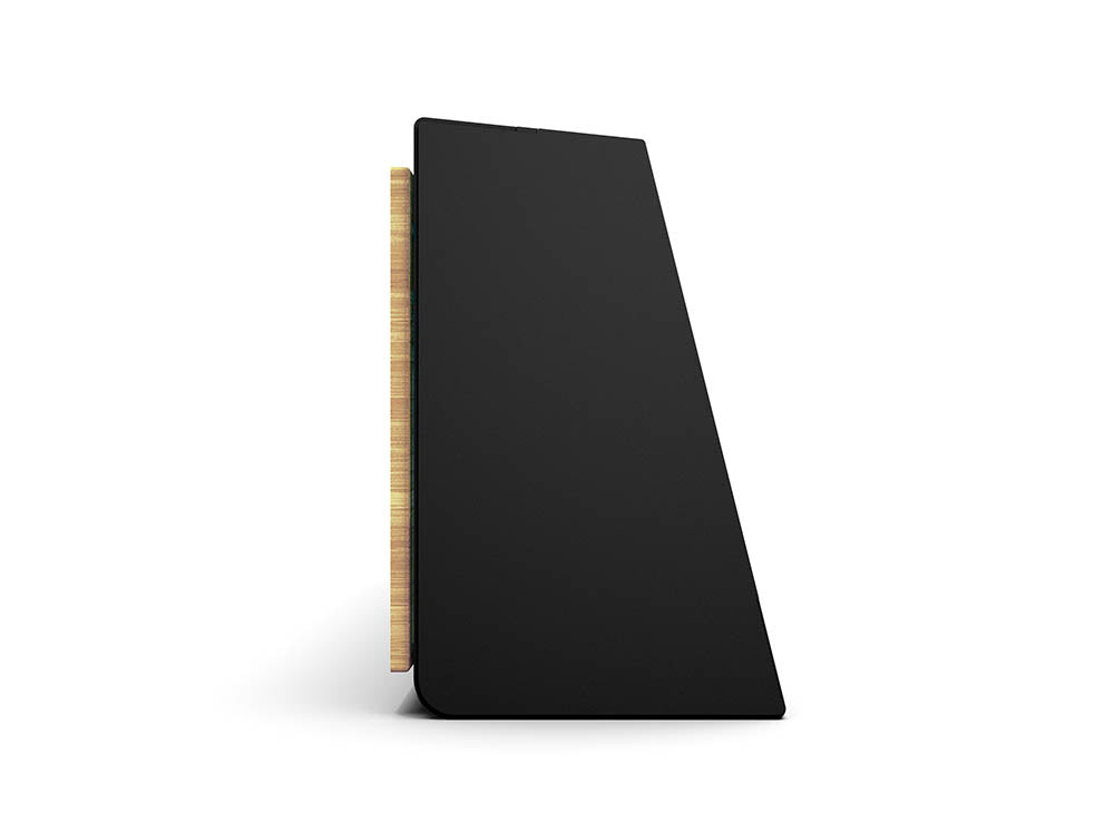 40" Shallow Upper Cabinet Black - Black Door