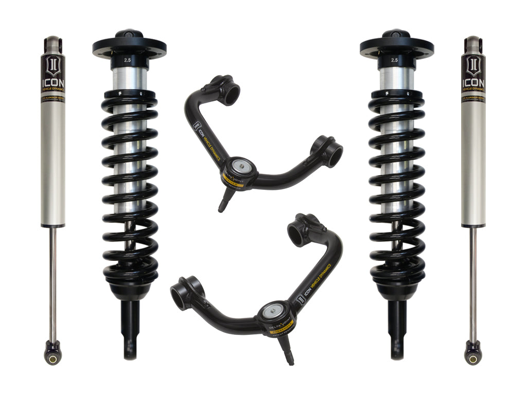 ICON 2009-2013 Ford F-150 2WD, 0-2.63" Lift, Stage 2 Suspension System, Tubular
