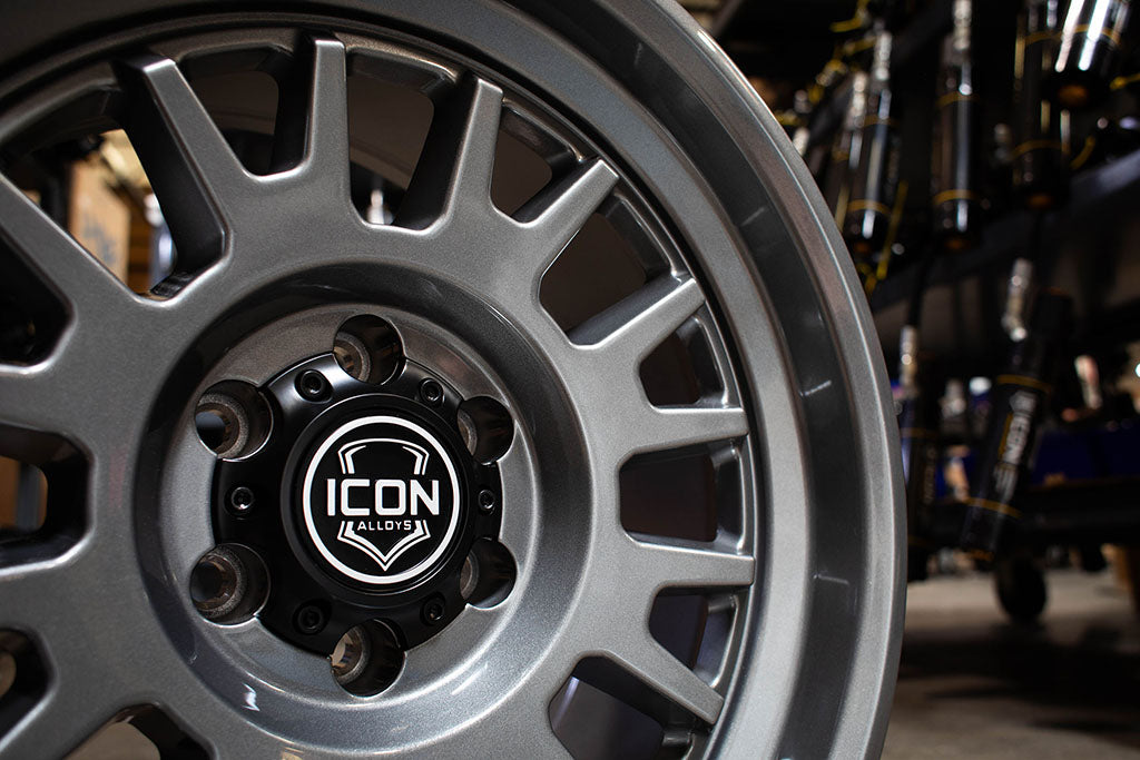 ICON Alloys Anza, Gun Metal, 17 x 8.5 / 5 x 5, -6mm Offset, 4.5" BS