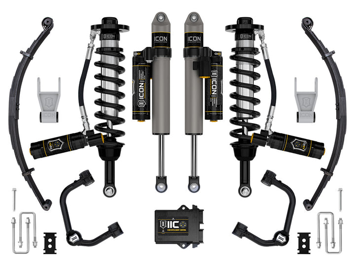 ICON 2021-2026 Ford F-150 Tremor, 2.5-3" Lift, Stage 5 Suspension System, Tubular, w/ Leaf Packs