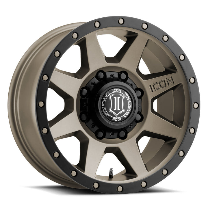 ICON Alloys Rebound HD, Bronze, 17 x 8.5 / 8 x 6.5, 13mm Offset, 5.25" Backspace