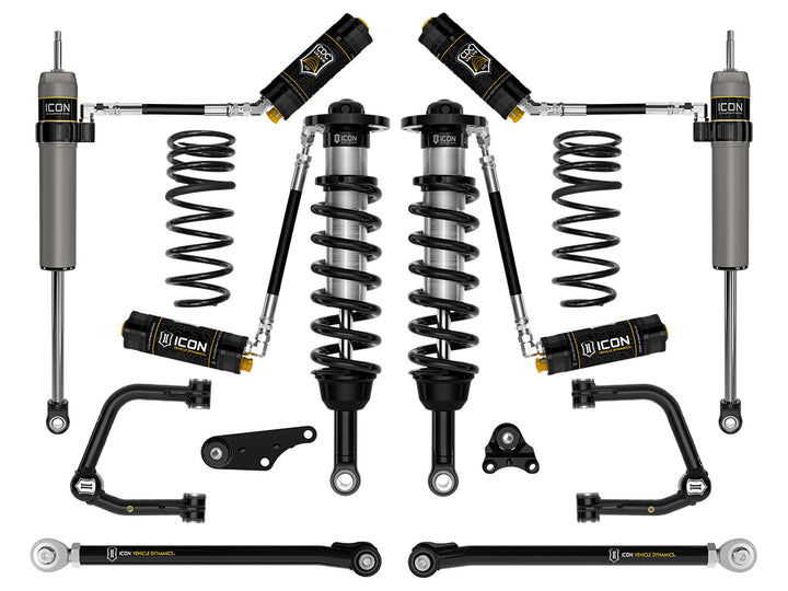 ICON 2024-2026 Toyota Tacoma 1.25-3" Lift, Stage 8 Suspension System, Tubular, Triple Rate Rear Springs