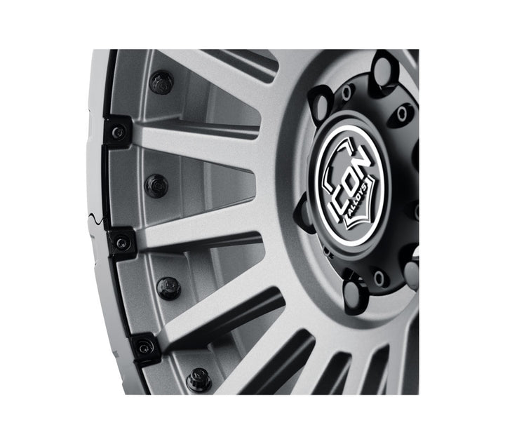 ICON Alloys Recon Pro, Charcoal, 18 x 9 / 6 x 5.5, 25mm Offset, 6" BS