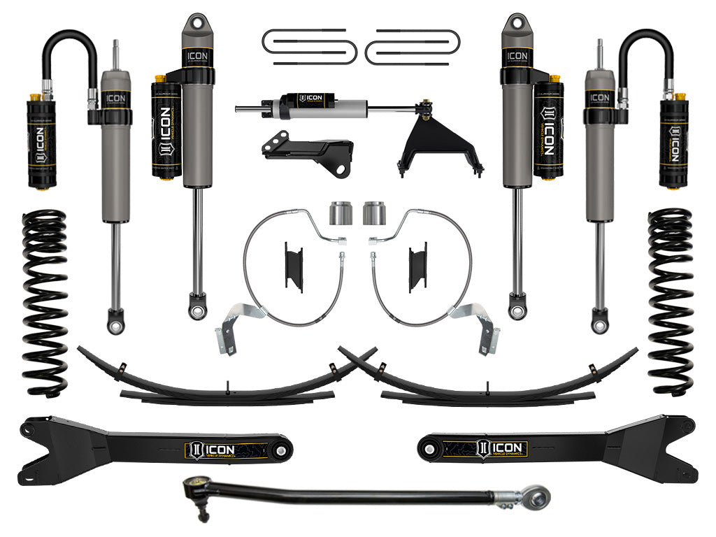 ICON 2023-2026 Ford F-250/F-350 Super Duty 4WD, Diesel, 4.5" Lift, Stage 5 Suspension System w/ Radius Arms & Expansion Packs