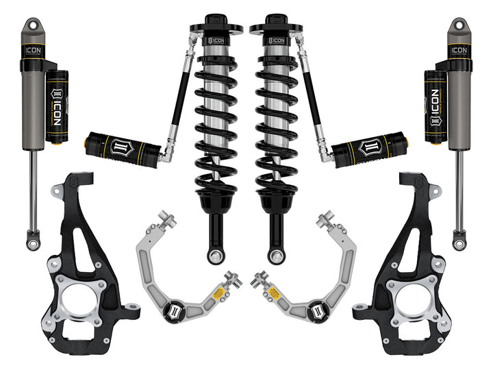 ICON 2021-2026 Ford F-150 4WD, 3.5-4.5" Lift, Stage 3 Suspension System, Billet