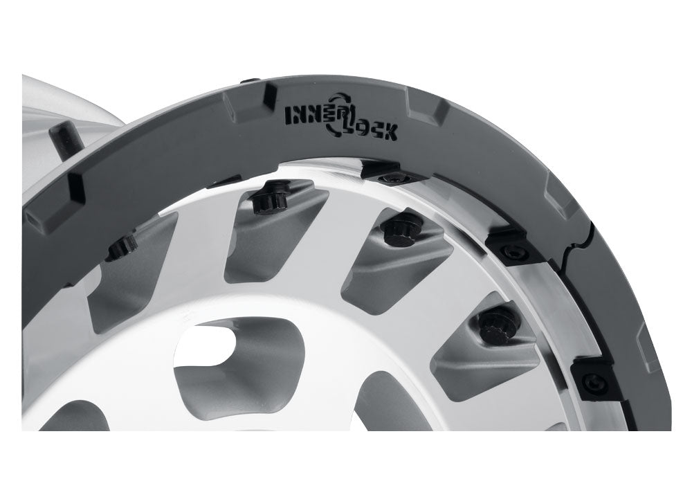 ICON Alloys Hammer Pro, Silver Machined, 17 x 8.5 / 5 x 150, 25mm Offset, 5.75" BS
