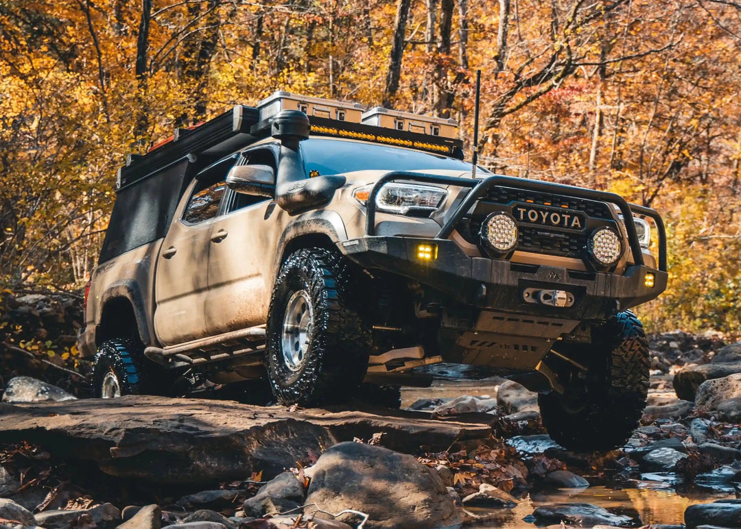 Hi-Lite Overland Toyota Tacoma Front Bumper 3rd Gen (2016-2023) [Bull Bar] by Backwoods Adventure Mods | KOVA Offroad