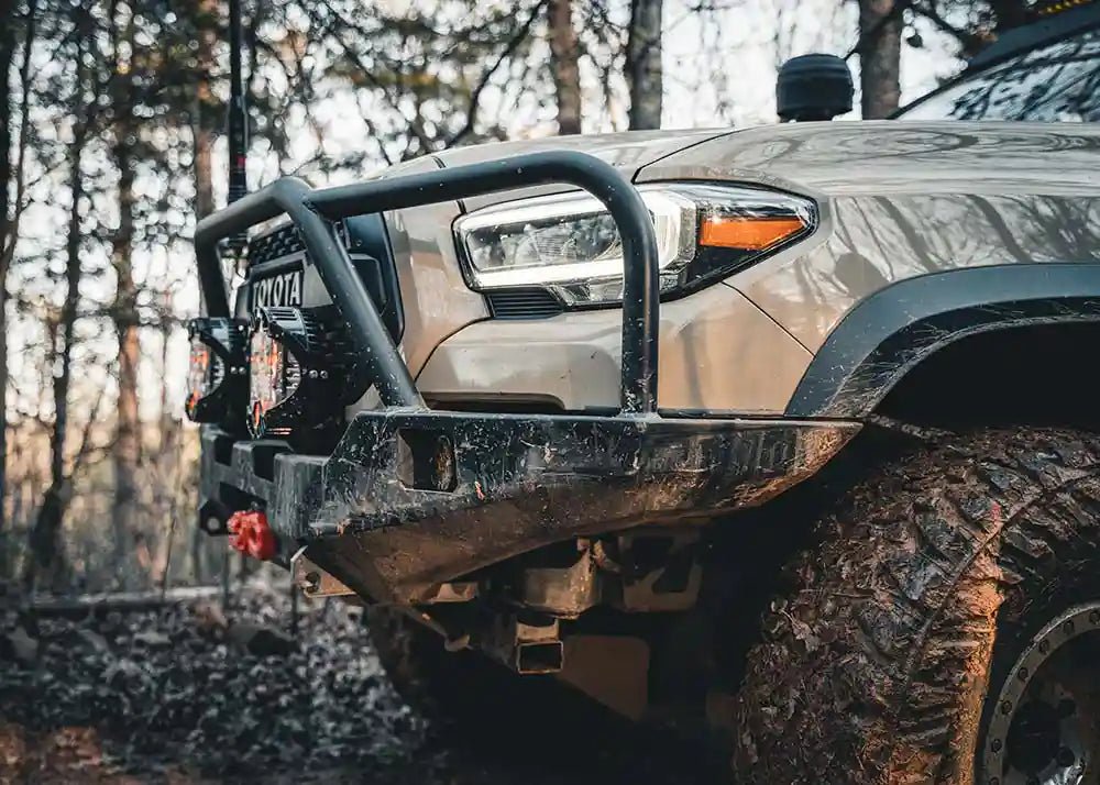 Hi-Lite Overland Toyota Tacoma Front Bumper 3rd Gen (2016-2023) [Bull Bar] by Backwoods Adventure Mods | KOVA Offroad