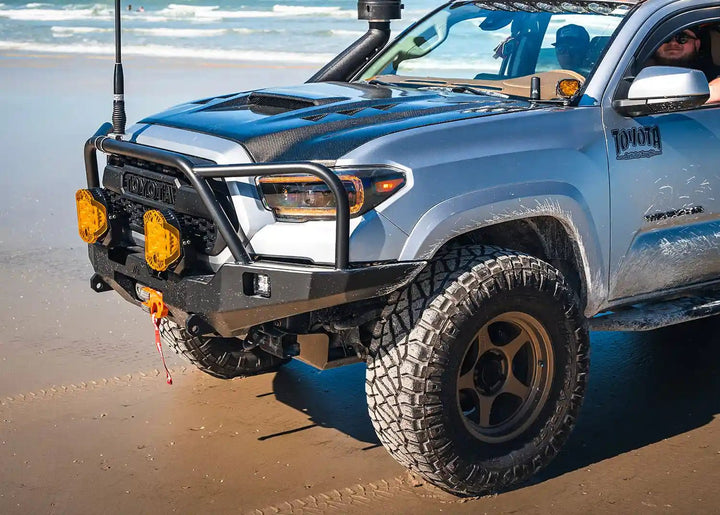 Hi-Lite Overland Toyota Tacoma Front Bumper 3rd Gen (2016-2023) [Bull Bar] by Backwoods Adventure Mods | KOVA Offroad