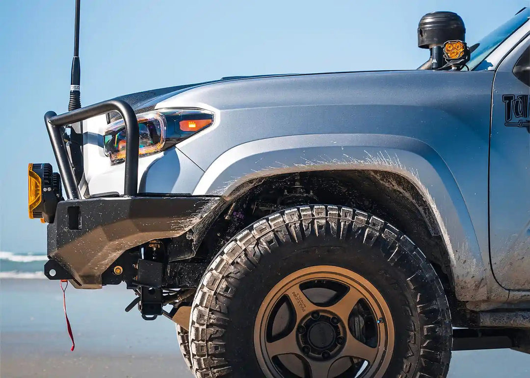 Hi-Lite Overland Toyota Tacoma Front Bumper 3rd Gen (2016-2023) [Bull Bar] by Backwoods Adventure Mods | KOVA Offroad
