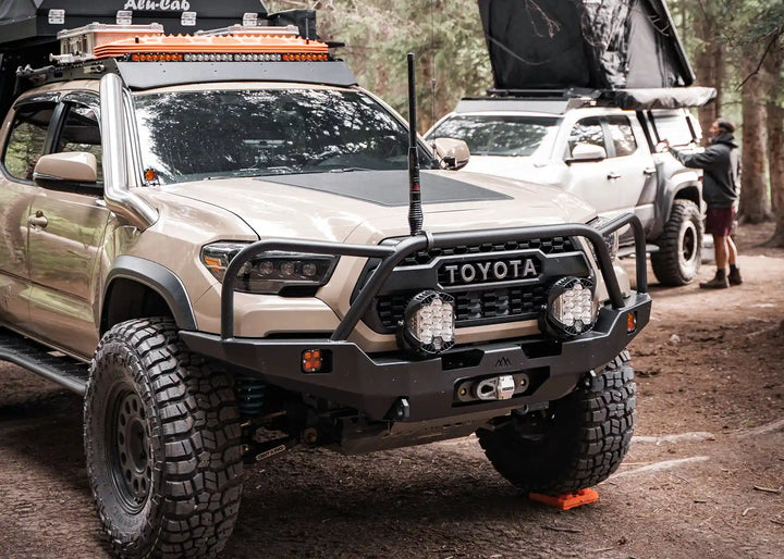 Hi-Lite Overland Toyota Tacoma Front Bumper 3rd Gen (2016-2023) [Bull Bar] by Backwoods Adventure Mods | KOVA Offroad