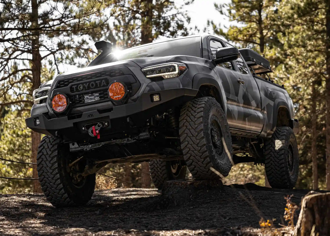 Hi-Lite Overland Toyota Tacoma Front Bumper 3rd Gen (2016-2023) [No Bull Bar] by Backwoods Adventure Mods | KOVA Offroad