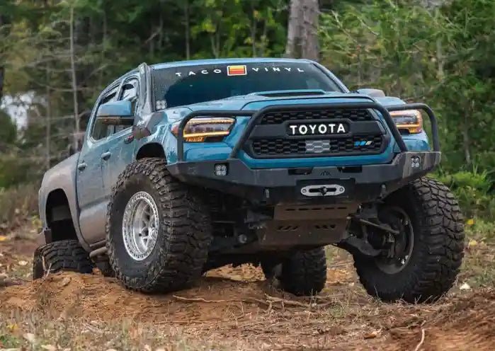 Hi-Lite Overland Toyota Tacoma Front Bumper 3rd Gen (2016-2023) [Bull Bar] by Backwoods Adventure Mods | KOVA Offroad