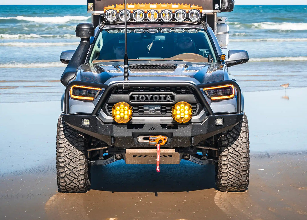 Hi-Lite Overland Toyota Tacoma Front Bumper 3rd Gen (2016-2023) [Bull Bar] by Backwoods Adventure Mods | KOVA Offroad