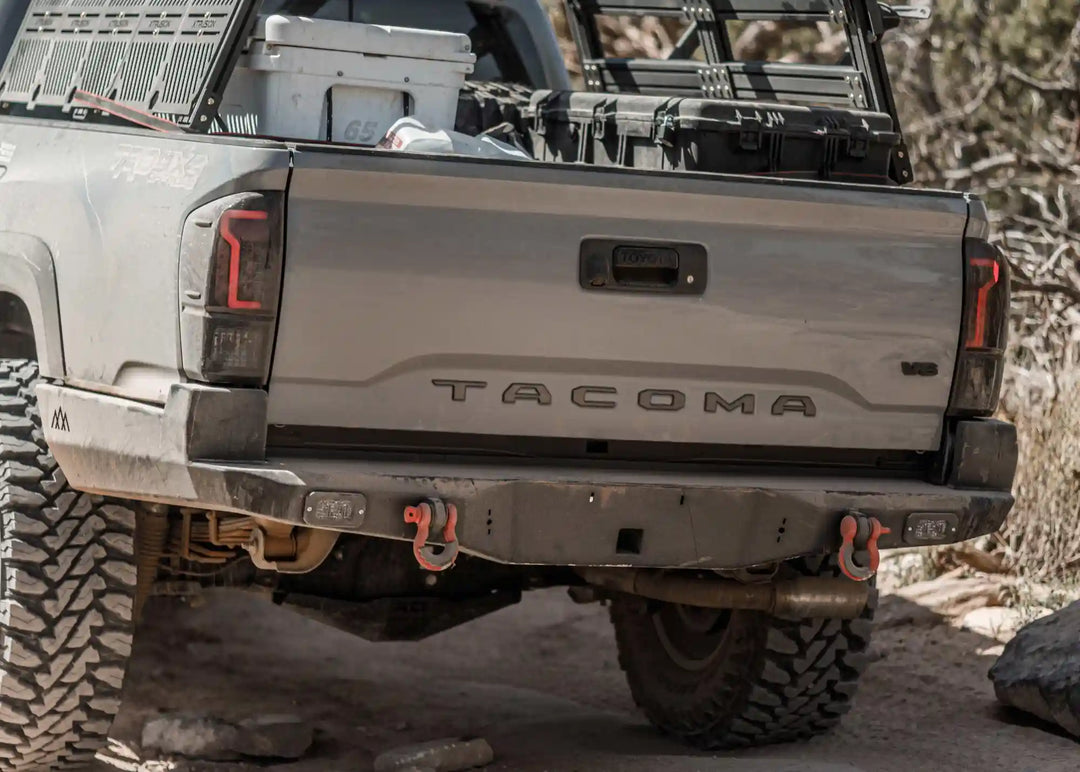 Hi-Lite Overland Toyota Tacoma Rear Bumper 3rd Gen (2016-2023) by Backwoods Adventure Mods | KOVA Offroad