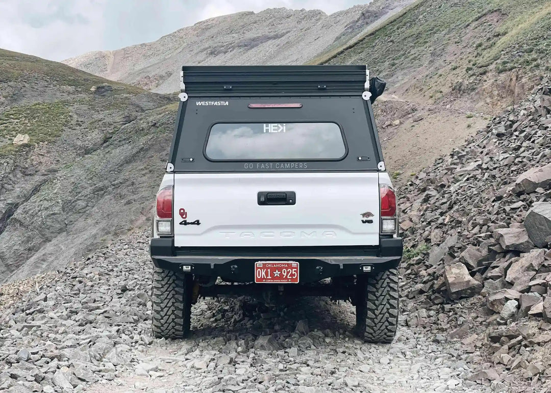 Hi-Lite Overland Toyota Tacoma Rear Bumper 3rd Gen (2016-2023) by Backwoods Adventure Mods | KOVA Offroad
