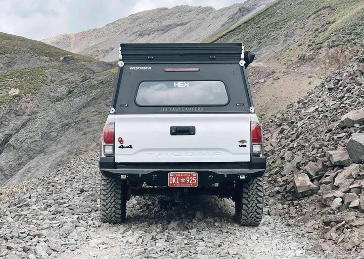 Hi-Lite Overland Toyota Tacoma Rear Bumper 3rd Gen (2016-2023) by Backwoods Adventure Mods | KOVA Offroad